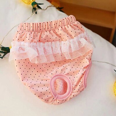 1 pc Pet hond menstruele tante broek fysiologische broek hond kleren Huisdier Hond Kat kleding Voor Zomer Lente Voor Pet levert: Pink / XS