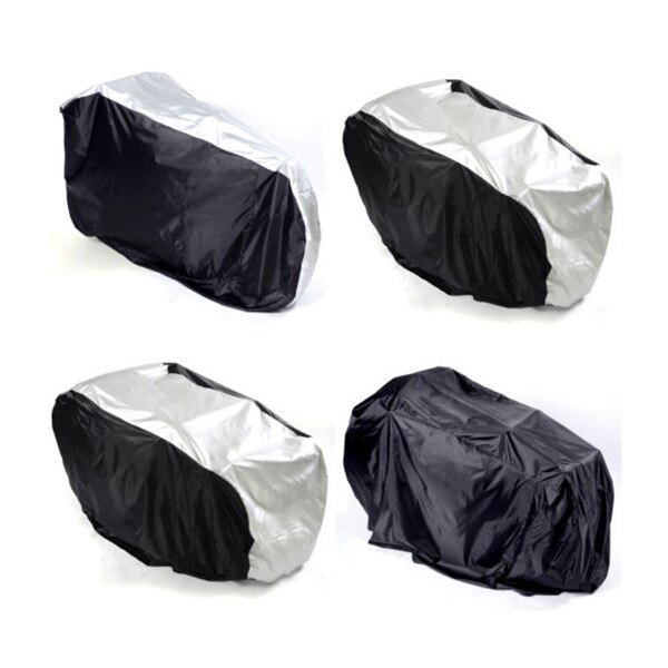 Waterdichte Dual 2 Fiets Scooter Rain Dust Protector Sneeuw Zon Cover-Maat M (Zwart)