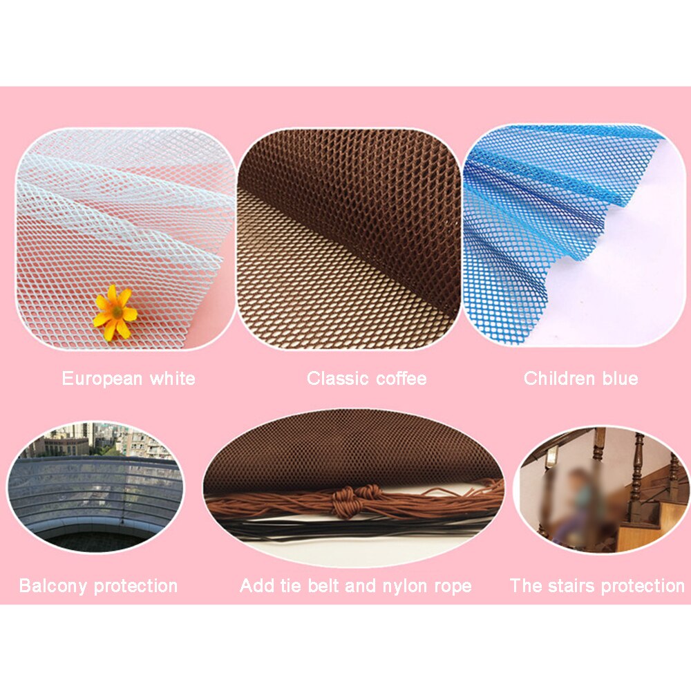 Kids Stairs Safety Netting Protection Rail Balcony Stair Fence Balcony Baby Fence Stair Net Decoration Net Thick Hard Mesh