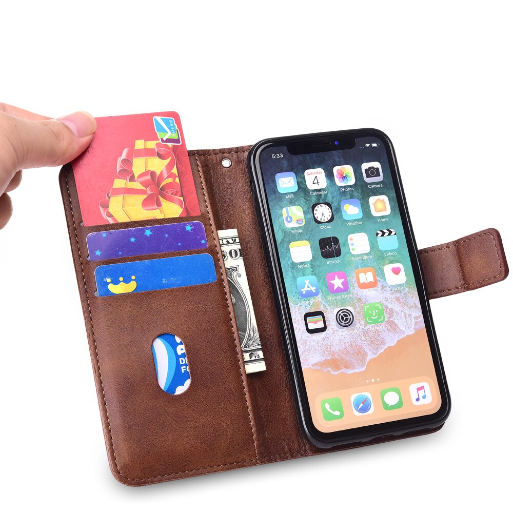 Voor Huawei Y5 Lite Case Voor Op Y5 Lite Coque Glossy Matte Wallet Case Voor Huawei Y5Lite Flip cover Phone Bag