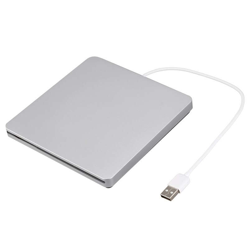 USB 2.0 Portable Ultra Slim External Slot-In CD DVD ROM Player Drive Writer Burner Reader for IMac// Air/Pro Lapto