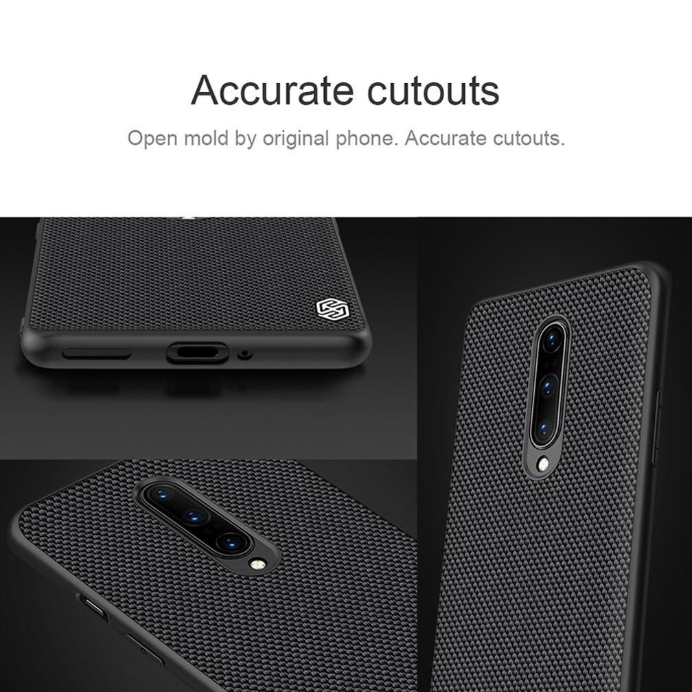 For OnePlus 8 Case NILLKIN Textured Nylon Fiber Case Thin and Light protector Back Cover For OnePlus 8 Pro Case