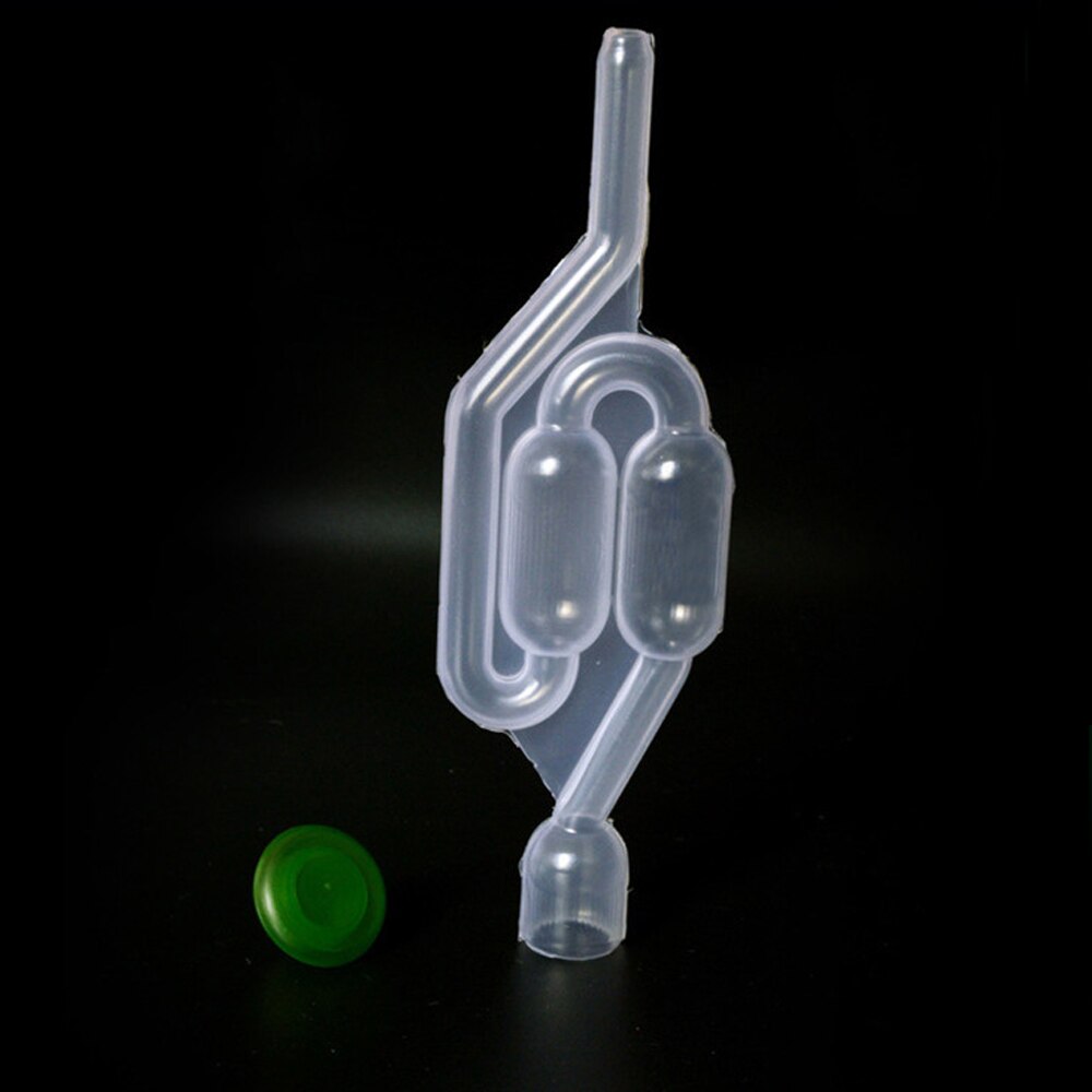 Zelfgemaakte Wijn Vent Air Lock Uitlaat One-Way Home Brew Wijn Gisting Luchtsluis Terugslagklep Water Verzegelde Kleppen Plastic air Lock