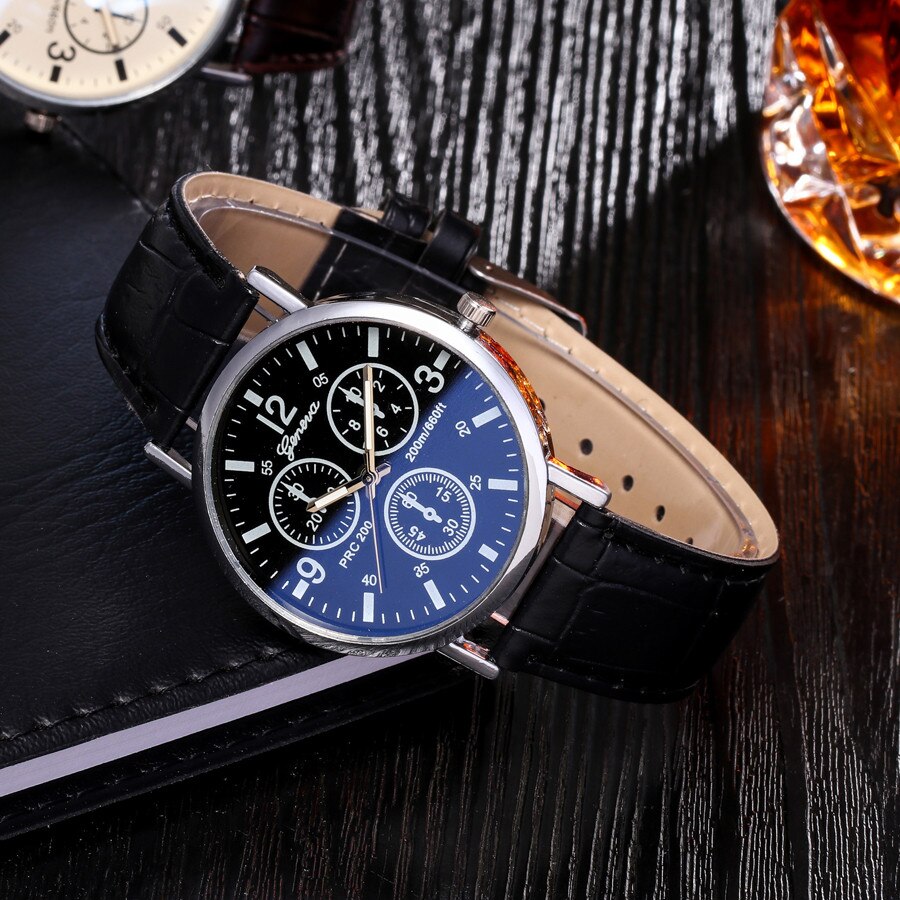 Blu Ray Glas Horloge Neutrale Quartz Simuleert De Polshorloge 10.1