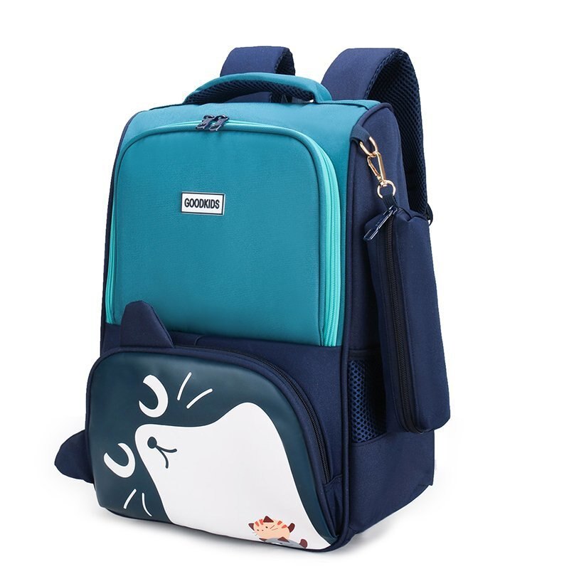 Mooie Kat Oren Student Kinderen Schooltassen Meisjes Jongens Kids Primaire Mochila Escolar Cartable Enfant Grade 1-3-5: A