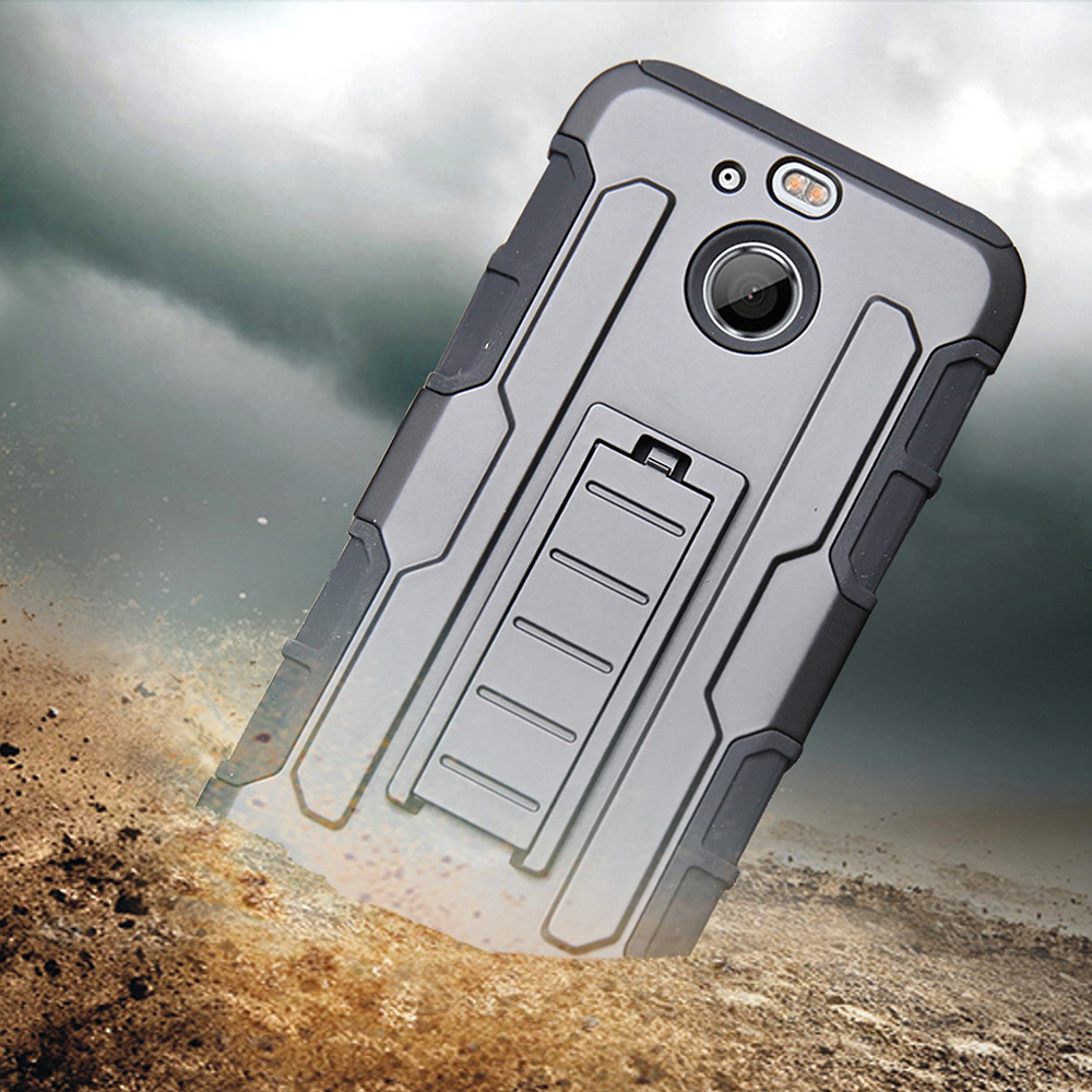 Heavy Duty Hybride Robuuste Duurzaam Armor Case Fundas Shockproof Holster Riemclip Hard Telefoon Cover Case Voor HTC Bolt /10 Evo