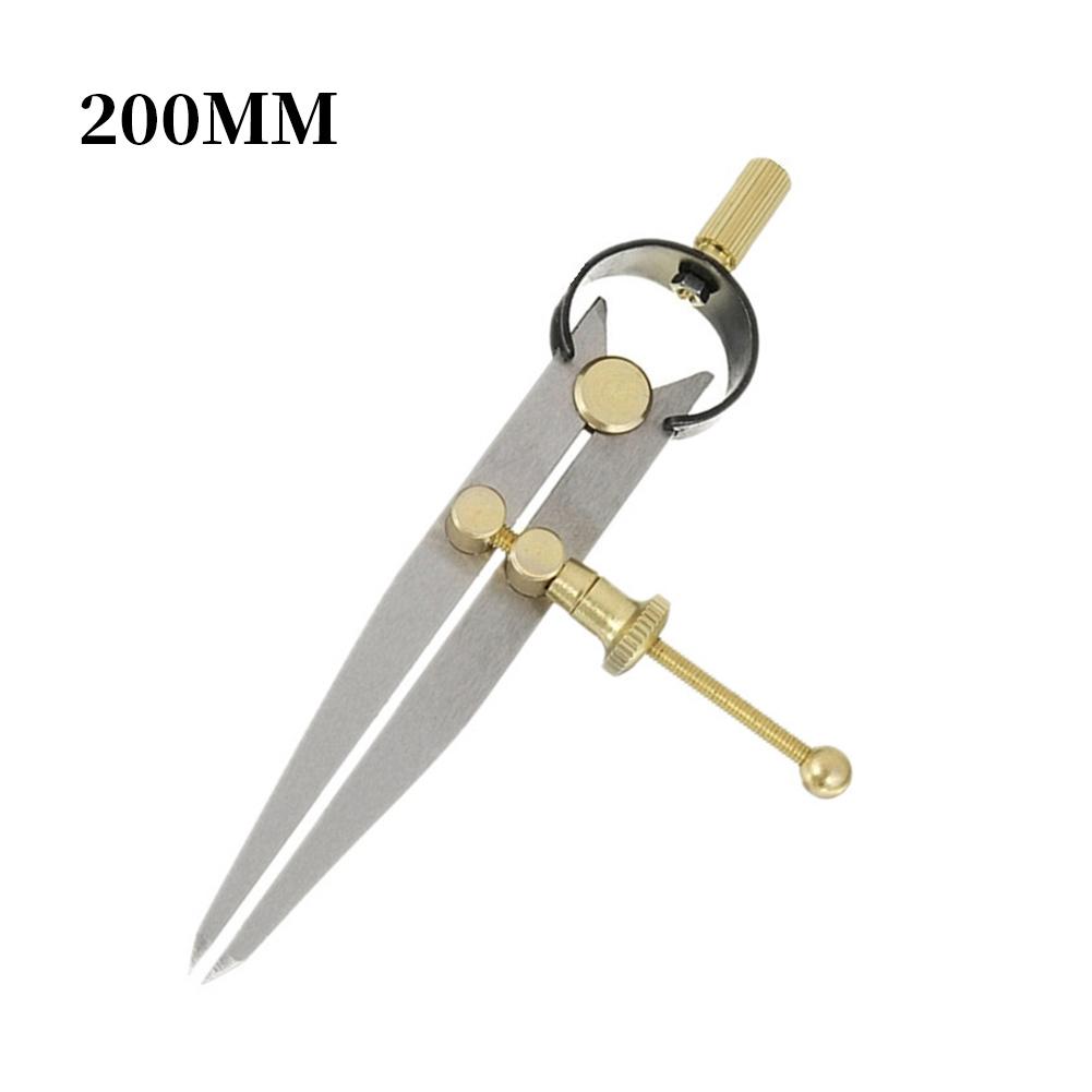 Wing Divider Contour Gauge Adjustable Spring Wing Scriber Edge Creaser Compass DIY Craft Tool Woodworking Carpenter Tools: 200mm
