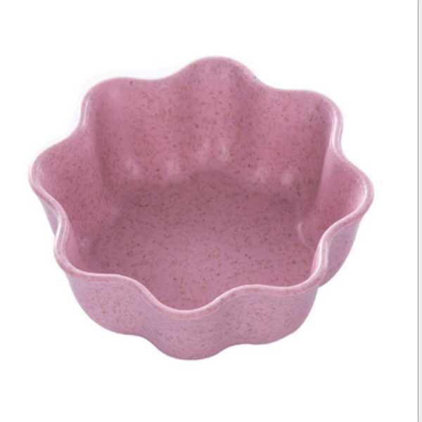 Homies 1PC Leaves ShapeWheat Straw Soy Sauce Dish Rice Bowl Plate Sub - plate Japanese Tableware Food Container Baby Kids Dish: 4