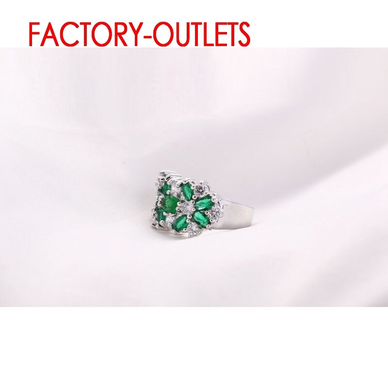 925 Silver Needle Bridal Ring Jewelry Cubic Zirconia Prong Setting Best For Women Girls Engagement Anniversar