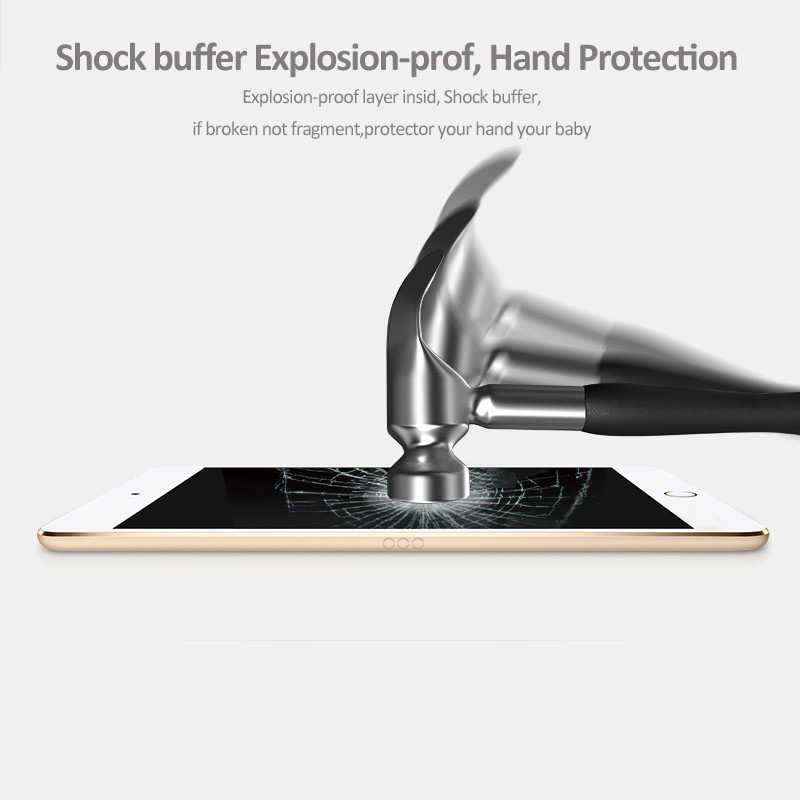 Protector de pantalla para tableta Apple iPad 10.2 de vidrio templado, película protectora para tablet de 0.3mm de grosor 9H HD, compatible con iPad 7, séptima generación, A2200, A2198,