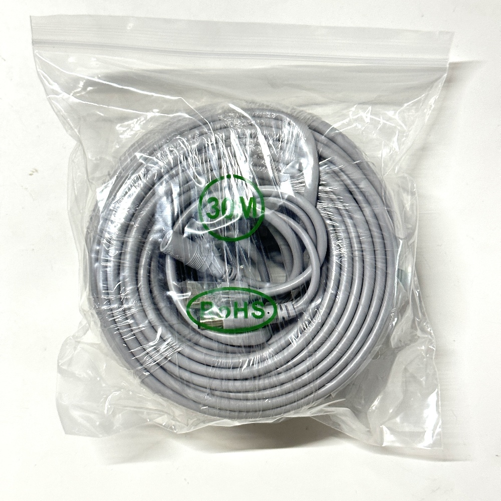 Kabel LAN RJ45 + DC 12V 5M/10M/15M/20M/30M 2 w 1 Przedłużacz Sieciowy robić Systemu Monitoringu IP