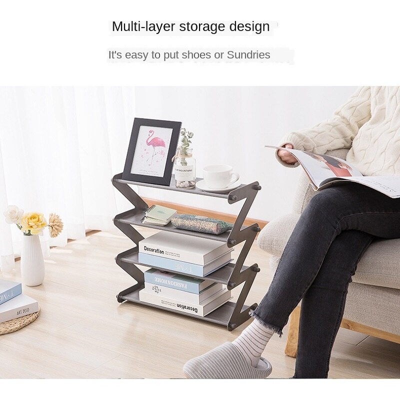Eenvoudige Multi Layer Schoenenrek Rvs Monteren Opslag Schoenenkast Schoenenrek Hanger Thuis Organisator Accessoires