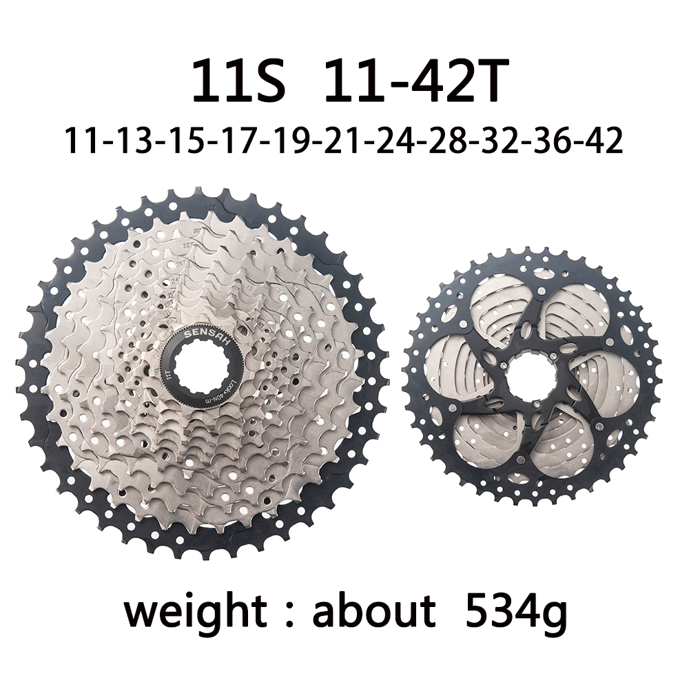SENSAH Rower górski 8 9 10 11 12 Speed Velocidade Kaseta rowerowa MTB Freewheel Sprocket 40T 42T 46T 50T 52T dla HG HUB: violet