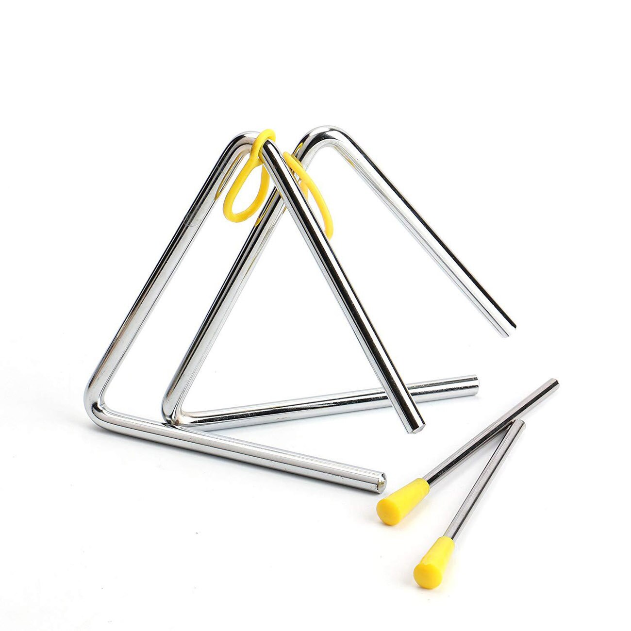 8" Musical Triangle Hand Percussion Instrument With Striker for Children Music Enlightenment