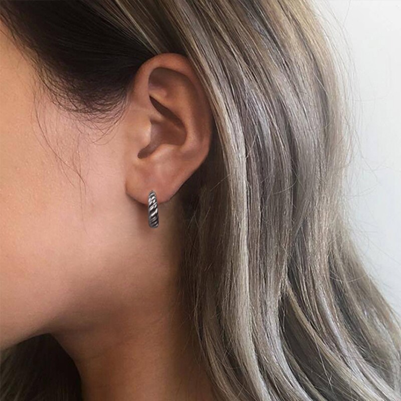 Canner exquisite 925 sterling silber ohrstecker für damen aaa c-förmige glänzende ohrringe schmuck für hochzeit geburtstag party