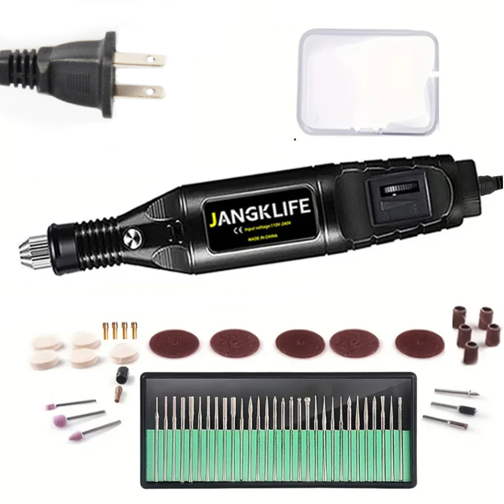 9v miniborrar elektriska snidpennor med variabel hastighet roterande verktygssats gravör för slipning och polering: Övrig