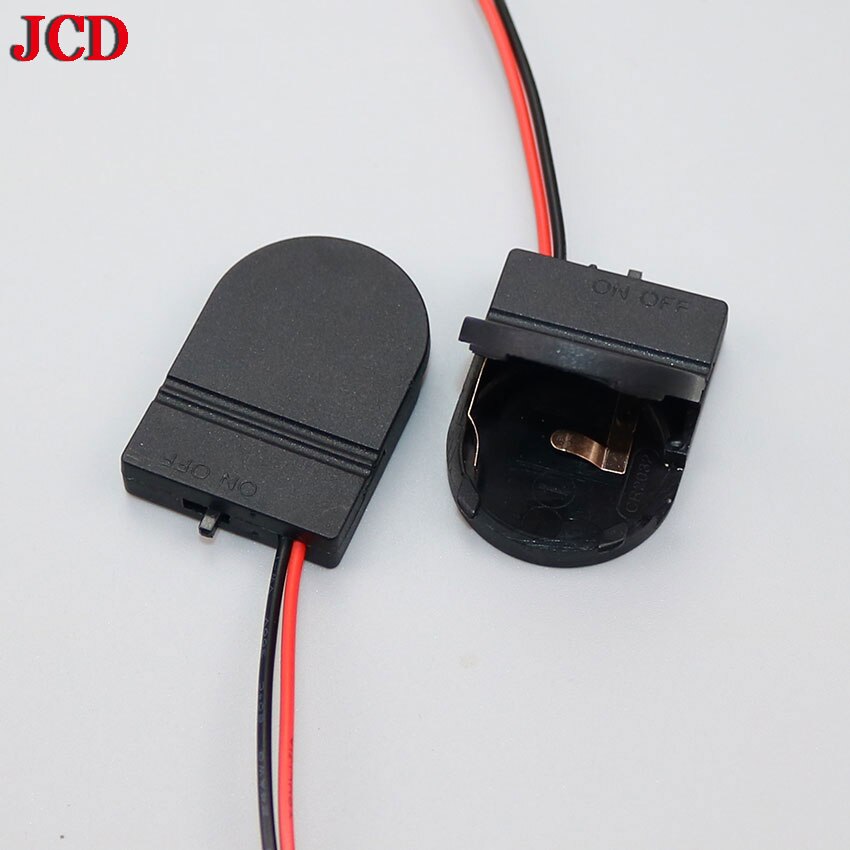 Jcd 1Pcs CR2032 Knoopcelbatterij Socket Holder Case Cover Met Aan/Uit Schakelaar 3V X1 6V Batterij Opbergdoos