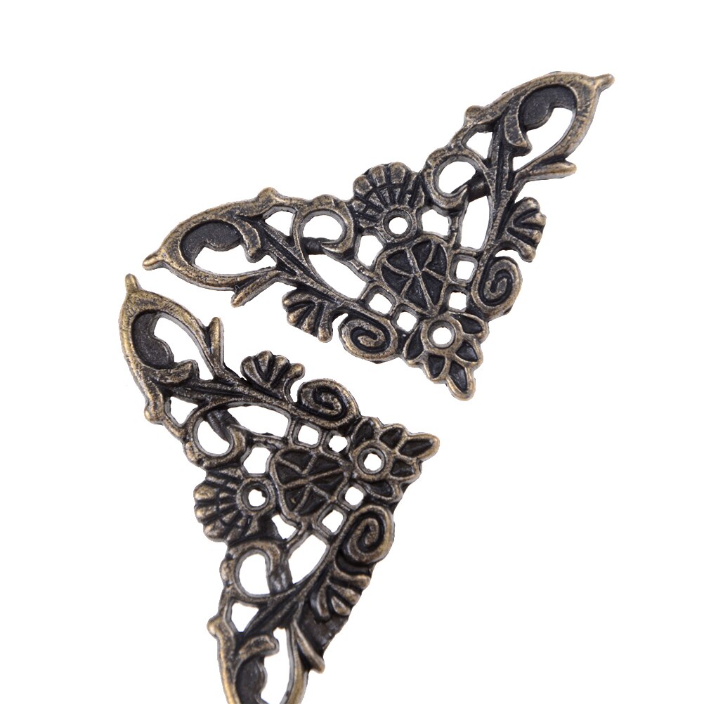 4 Stk/partij Vlinder Hoek Beugel Antieke Frame Accessoires Bronzen Sieraden Doos Boek Notebook Menu 'S Decoratieve Protector