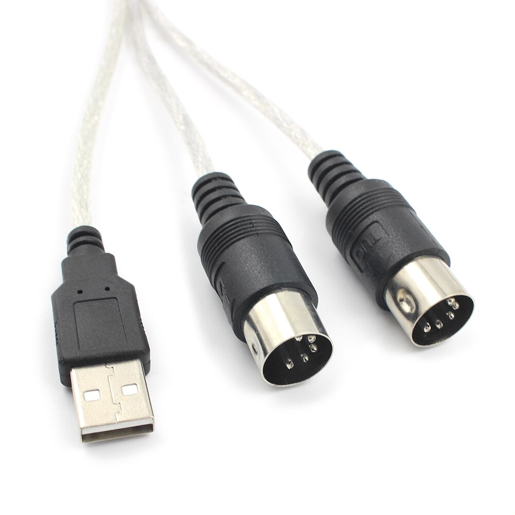 USB IN-OUT MIDI Electronic Keyboard Component Cable Adapter Set Converter Portable Lightweight PCS Stereo Audio Cable Adapter