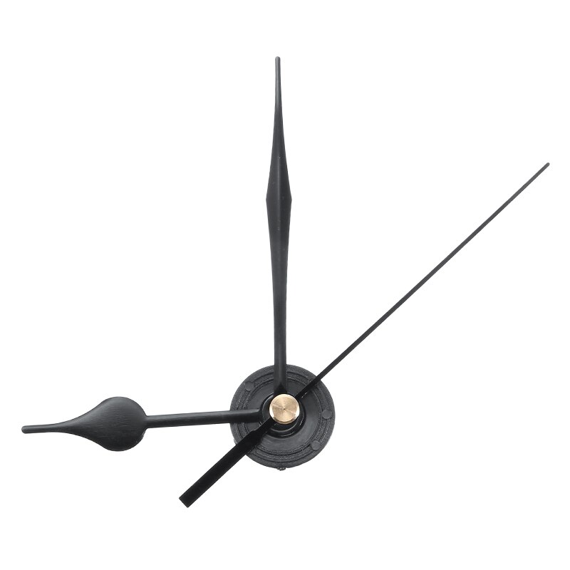 DIY Wall Clock Accessories Black Quartz Clock Movements Clock Hand Kit 60mm Hour Hand 75mm Minute Hand 100mm Seconds Hand