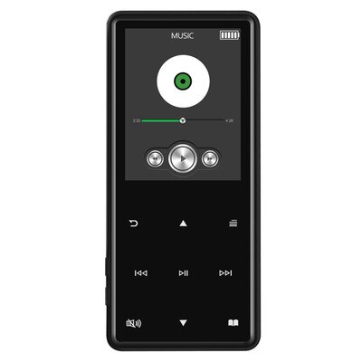 MP4 Player with Bluetooth 8GB 16GB Music Player with Touch Key FM Radio Video Play E-book HIFI Player MP4 walkman: Black / 8GB