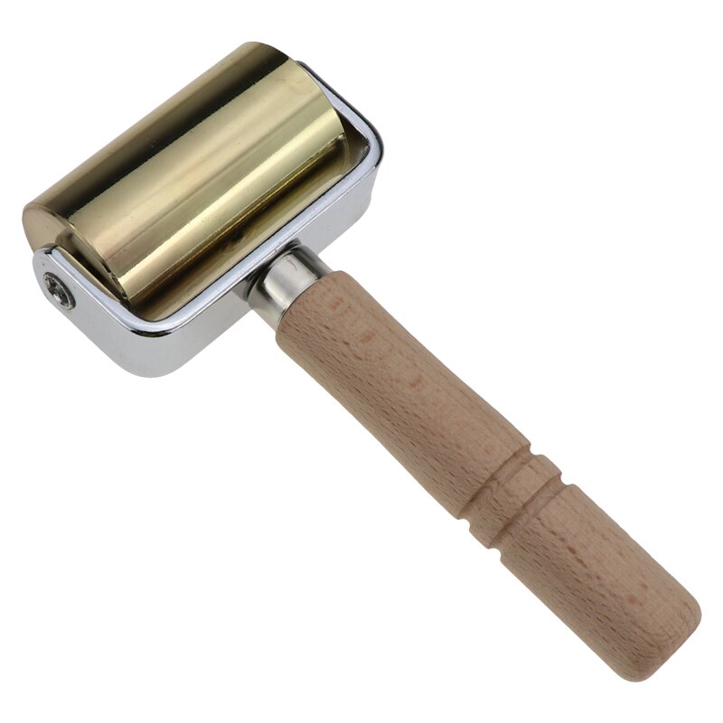 Rodillo de laminación para bordes de cuero, herramienta para manualidades, bricolaje, herramienta de pliegue hecha a mano, 26mm/60mm/100mm: Gold 60mm