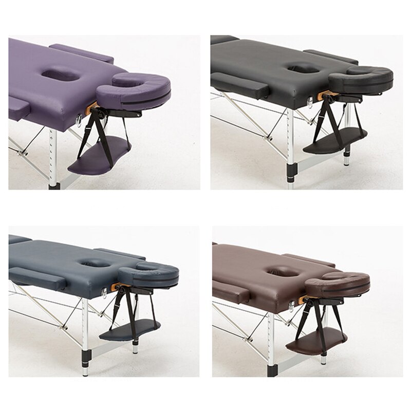 U-shaped pillow with adjustable bracket special for SPA massage bed leather U pillows for lash tattoo beauty massage table