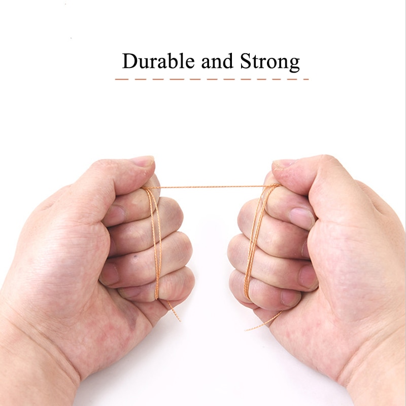 Hilo de coser de 0,8mm para artesanía de zapatos de cuero, hilo de coser duradero de nailon fuerte, cordón de costura a mano de 300M, artesanía de cuero