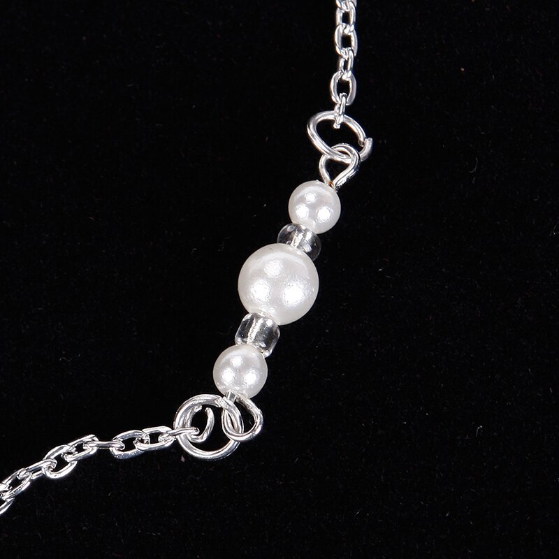 Eenvoudige Ketting Gesimuleerde Parel Lange Ketting Backless Jurk Accessoires Sieraden Gelaagde Terug Bruiloft Bruid Sieraden