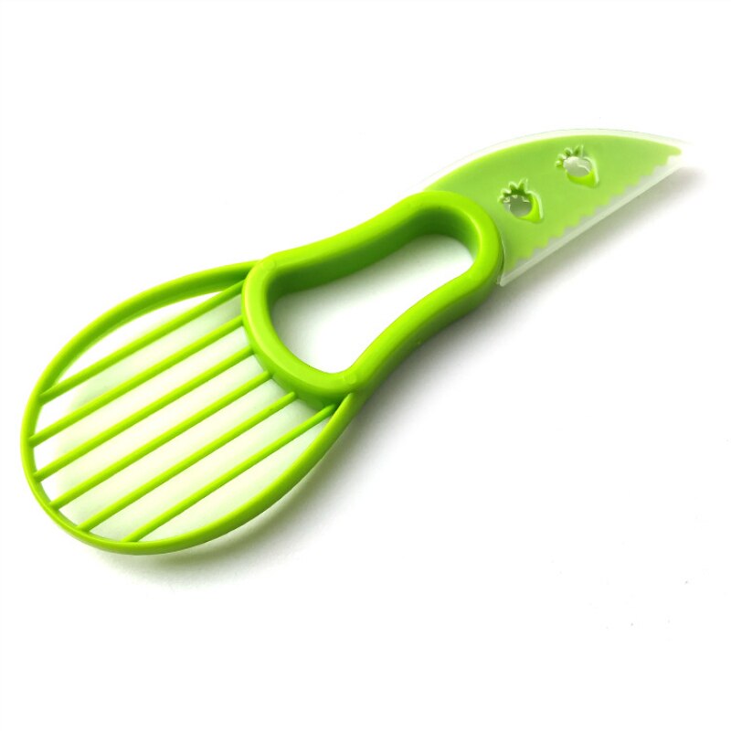 Trancheuse à avocat 3 en 1, éplucheur de fruits au beurre, couteau en plastique, outils de cuisine pour légumes, multifonction