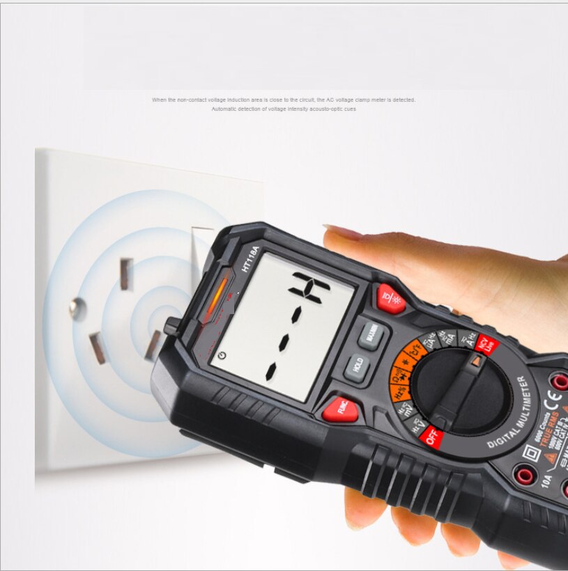 Ht118 High Precision 6000 Count 1000V AC Digital Meter OHM HZ Live C/F Duty Multi-Meter Voltage Meter