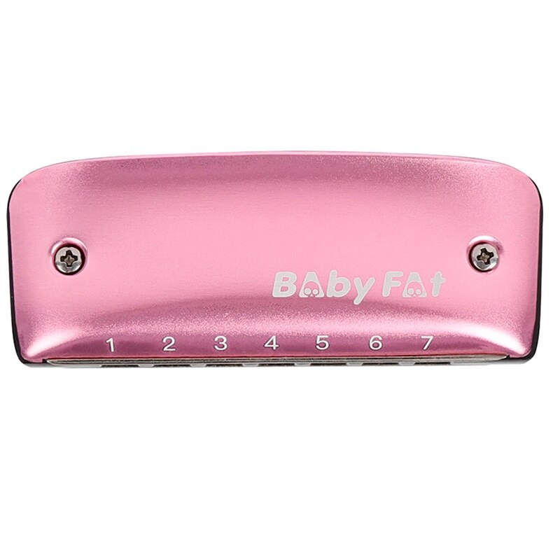 Blues Harmonica 7 Gaten Een-Key Beginner Diatonische Harmonica Voor Kinderen Met Lanyard