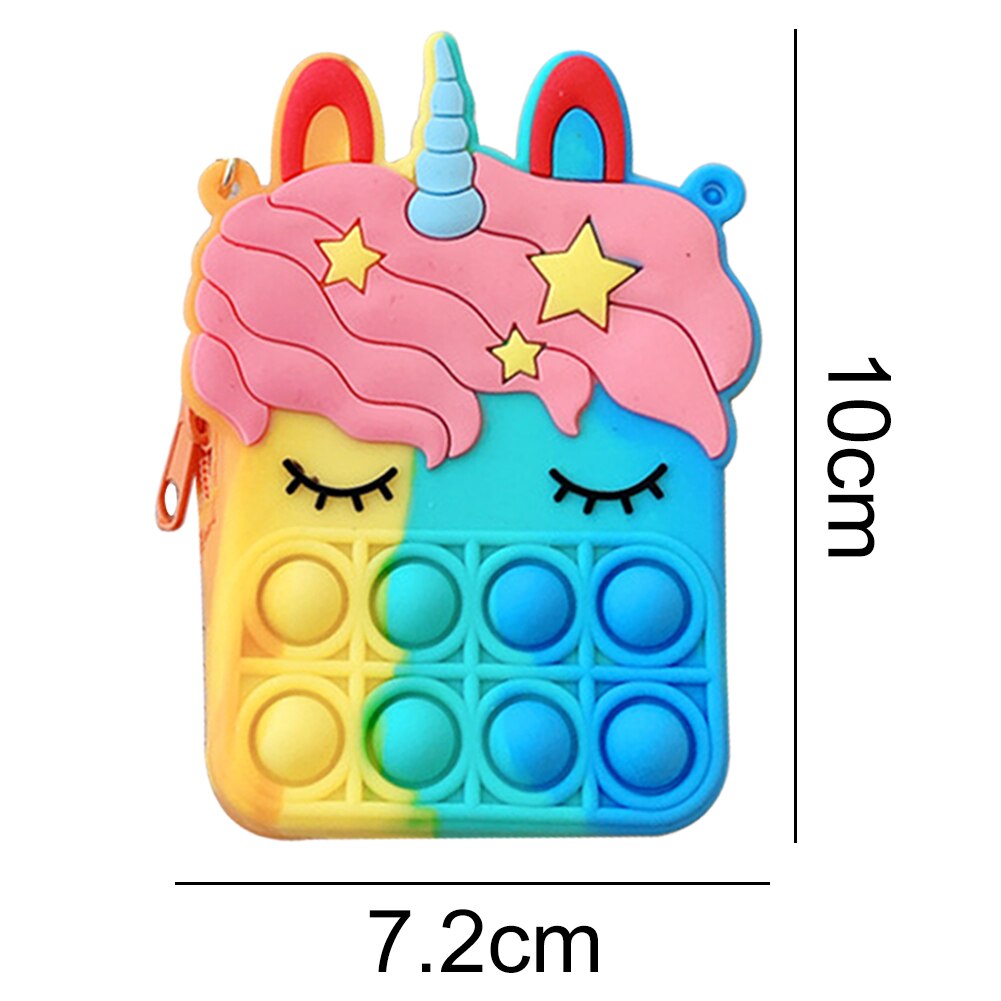 Druckblasen-geldbörse mit handschlaufe, sensorisches quetschspielzeug zum entspannen, druckentlastung, anti-stress-set für menschen mit autismus und adhs: A