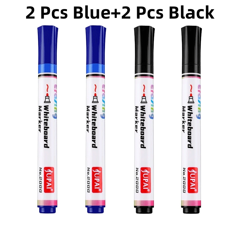 4 stks/set Uitwisbare Magnetische Whiteboard Marker Pen Schoolbord Marker Krijt Glas Keramiek Kantoor School Art Marker Briefpapier: Blauw