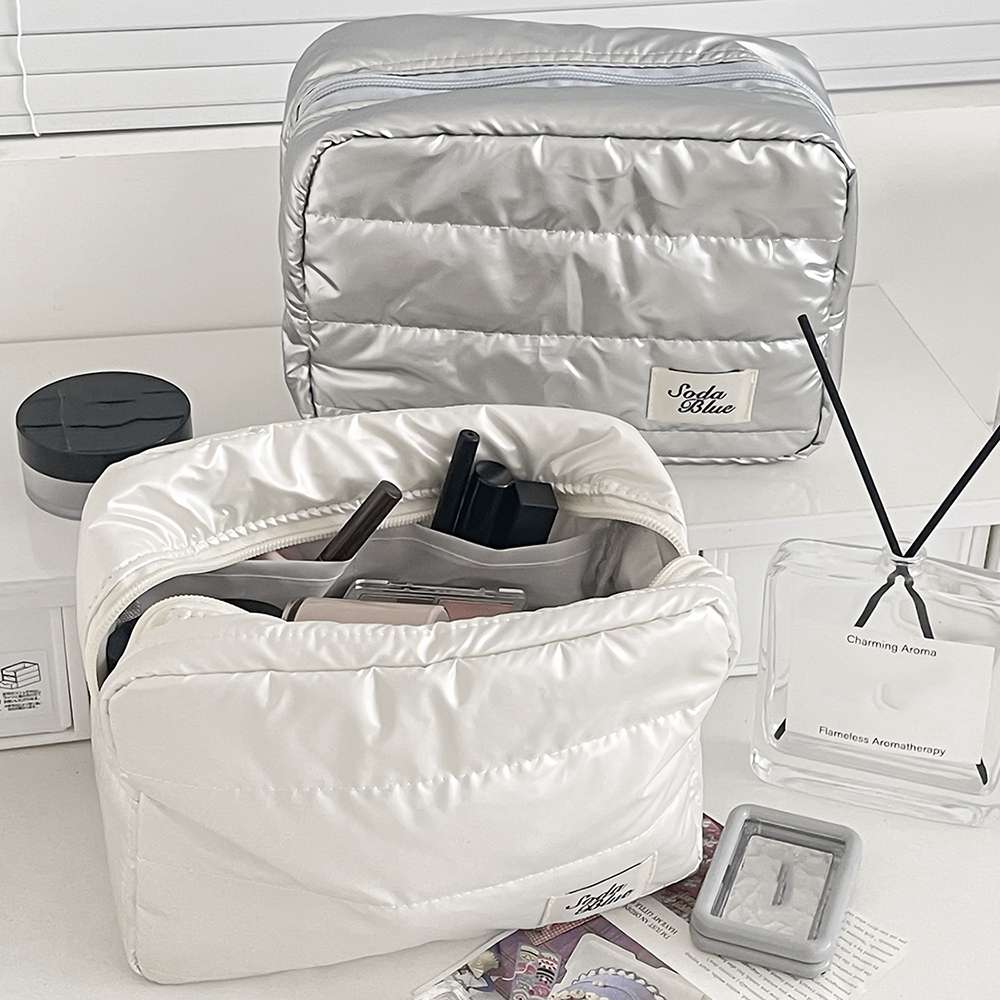 Luxe grote capaciteit waterdichte make-up handtas reizen dames cosmetische toilettas opbergtas elegante dames vierkante rits tas