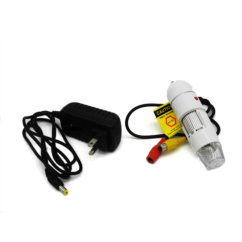 400X-1000X USB Microscope Coms Sensor TV/AV Interface Digital Microscope for Electronics With 8 LEDs Bracket