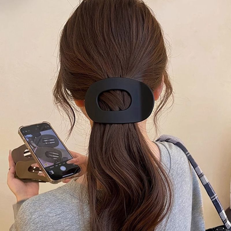 Nueva pinza para el pelo de cuchara acrílica coreana, soporte para cola de caballo de leopardo para mujer, horquillas, Clip superior, accesorios para el cabello para chicas a la , horquilla