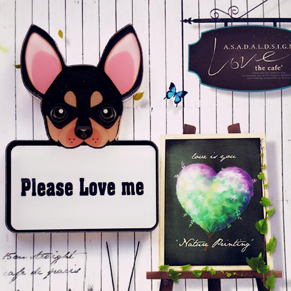 1Pcs Cool Dier Pictogram Mode Broche Acryl Badge Cartoon Hond Pin Kids Birthday Party Decoratie Op Rugzak Hoed sjaal: Antique Copper
