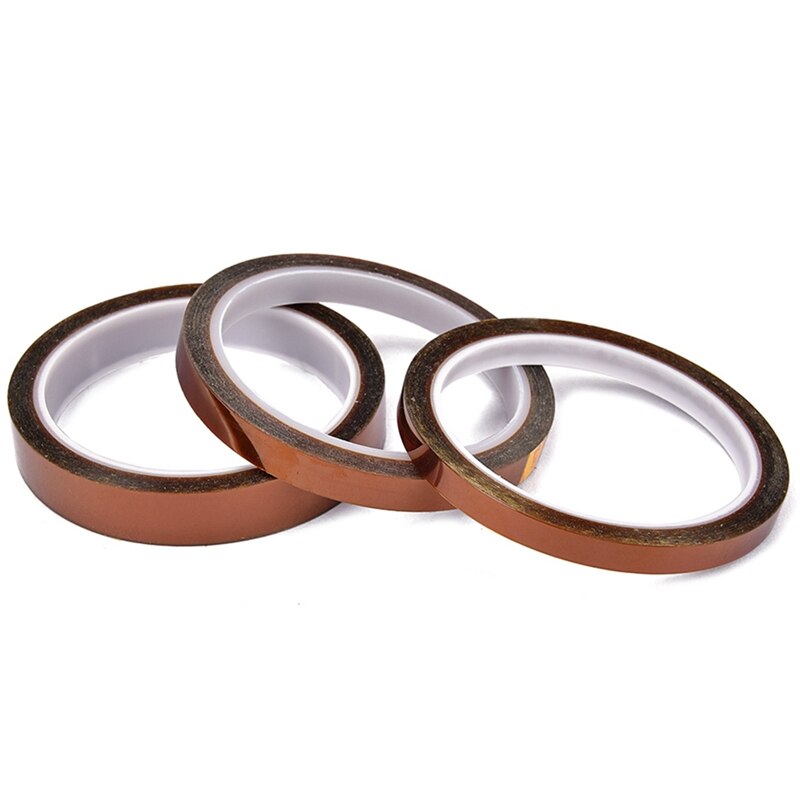 3PCS High Temperature Resistant Tape 0.055mm Heat Dedicated Tape Polyimide Tape for BGA SMT Printer Up to 260 Celsius