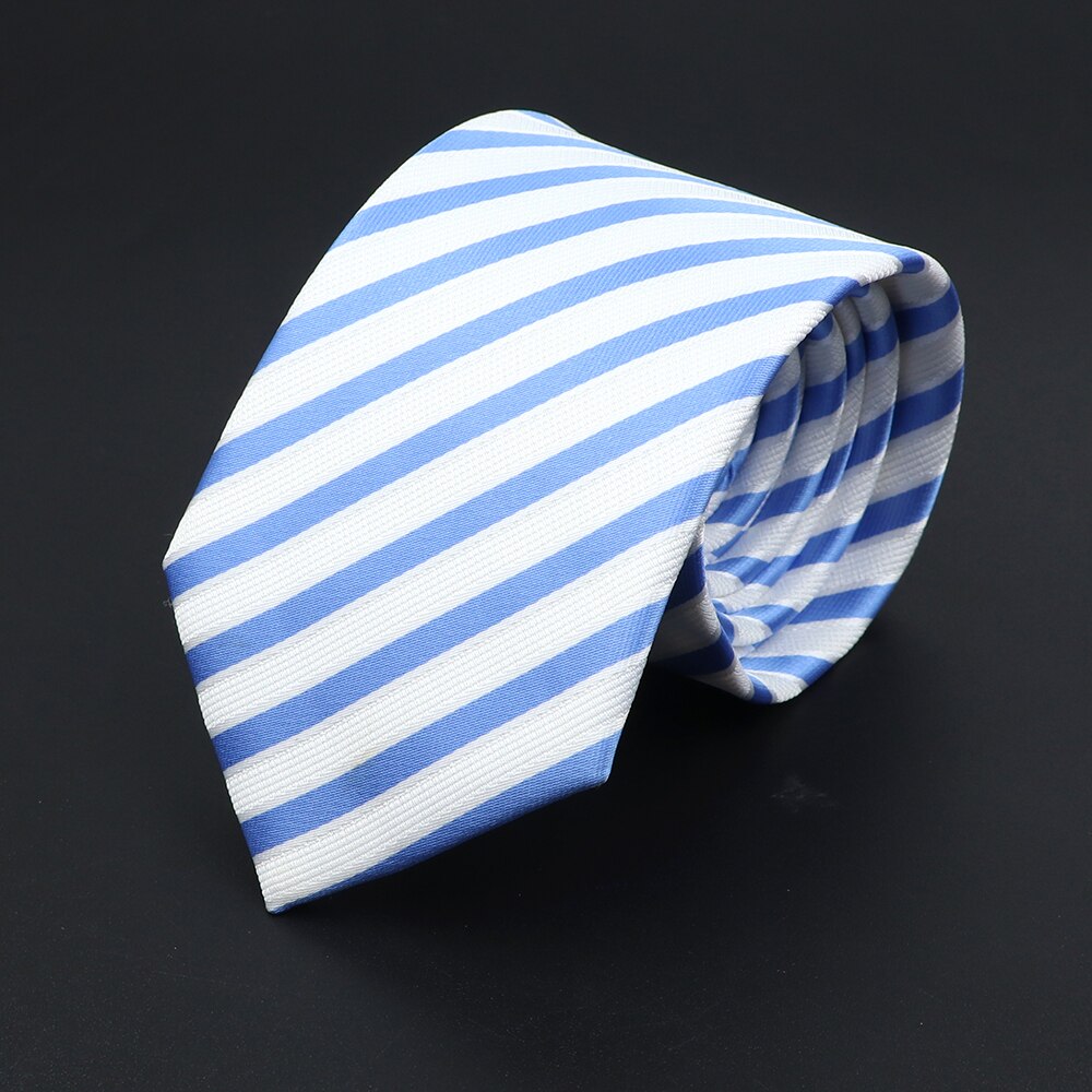 Corbata de punto a rayas para hombre, corbatas suaves clásicas de , tejido Jacquard de poliéster, accesorios de uso diario, Azul, Negro, Rojo, rosa,: 33