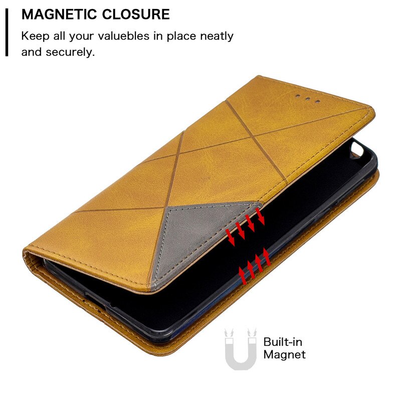 6 colors Luxury geometric business Magnetic holster For Nokia 2.2 3.2 1plus 4.2 6.2 7.2 Card slot flip stand Cover case