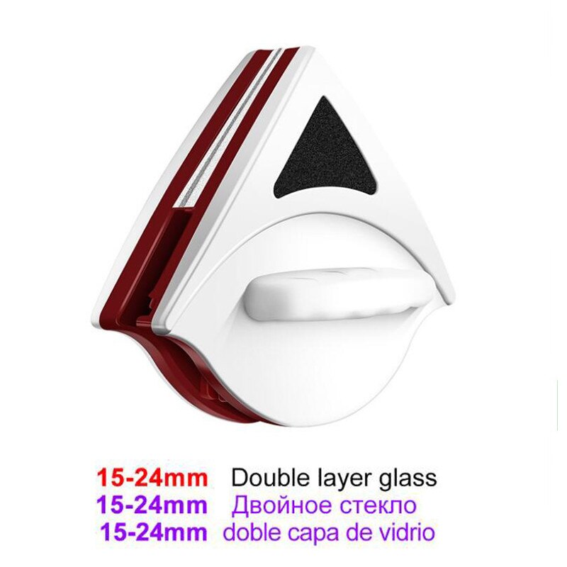 3-30mm Wash Window Wiper Magnetic Brush Double Side Household Glass Cleaner Magnetic Windows Glass Cleaning Brush Cleaners Tool: 15-24mm
