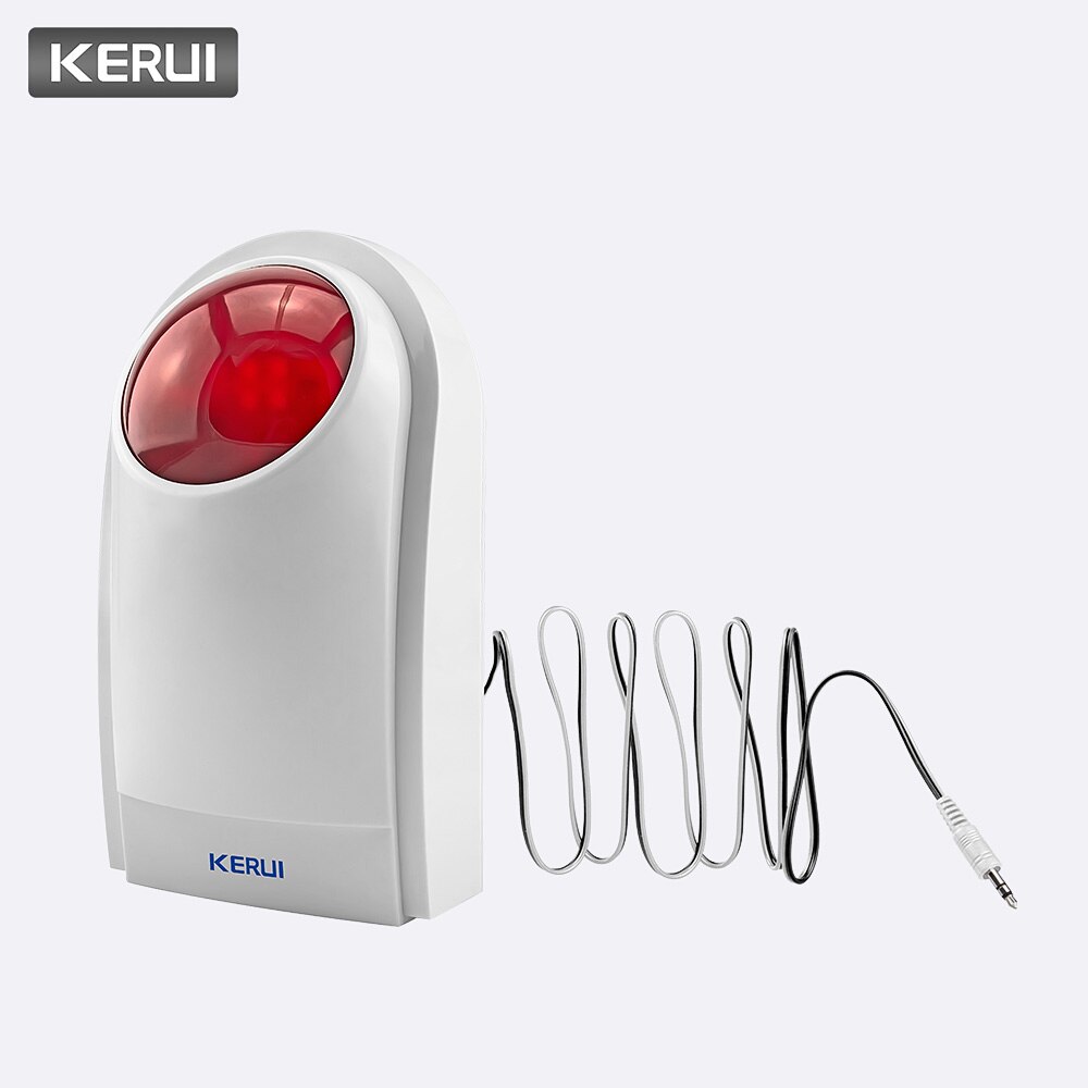 Wired Indoor Intelligent Home Alarm Wired Strobe Flash Alarm Siren For Wireless Wired Autodial GSM Alarm System Security Home