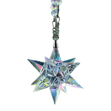 Novel Crystal Glas Shooting Star Ambachten Voertuig Auto Kristal Ornament met Kralen Ketting Kerstcadeau DEC483
