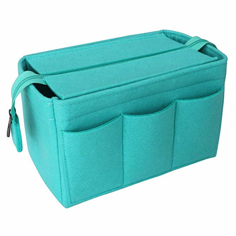 Cosmetic Organizer Felt Insert Bag For Handbag Travel Inner Purse Portable Make up Bags Fits Neverfull MM GM PM Speedy