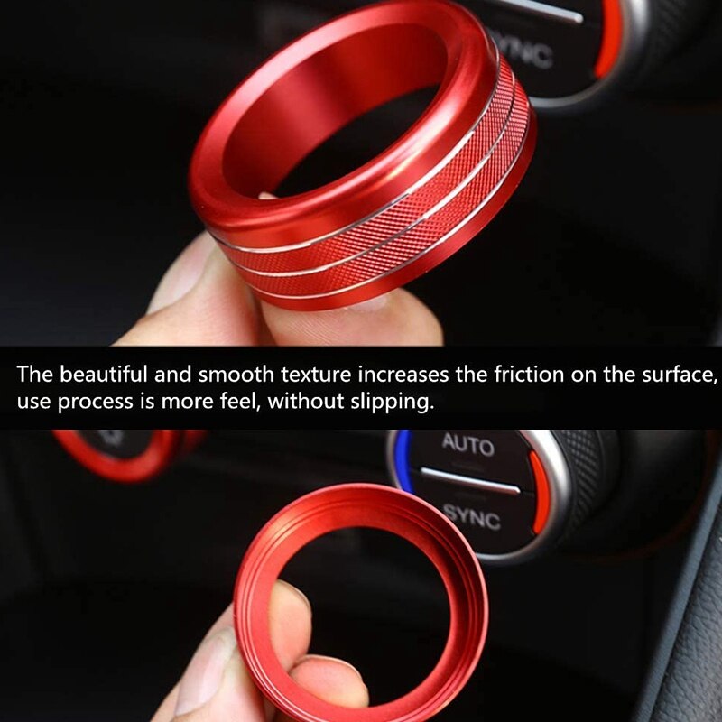 Fit for Alfa Romeo Giulia Stelvio Interior Accessories Car Interior Trim Air Conditioner Knob Cover