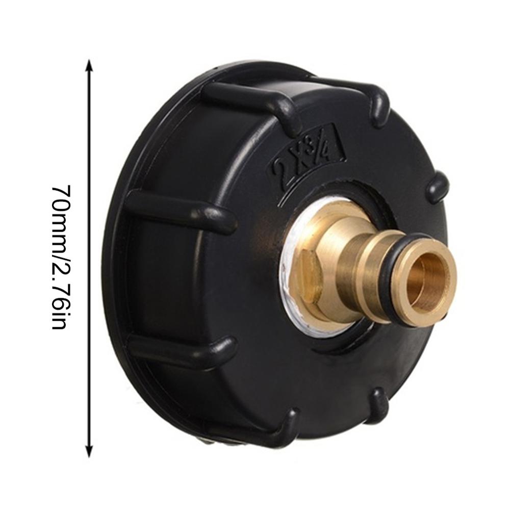IBC Tank Adapter S60X6 3/4" Garden Hose Faucet Water Tank Hose Connector Tap Replacement Connector Fitting Valve Garden Supplies