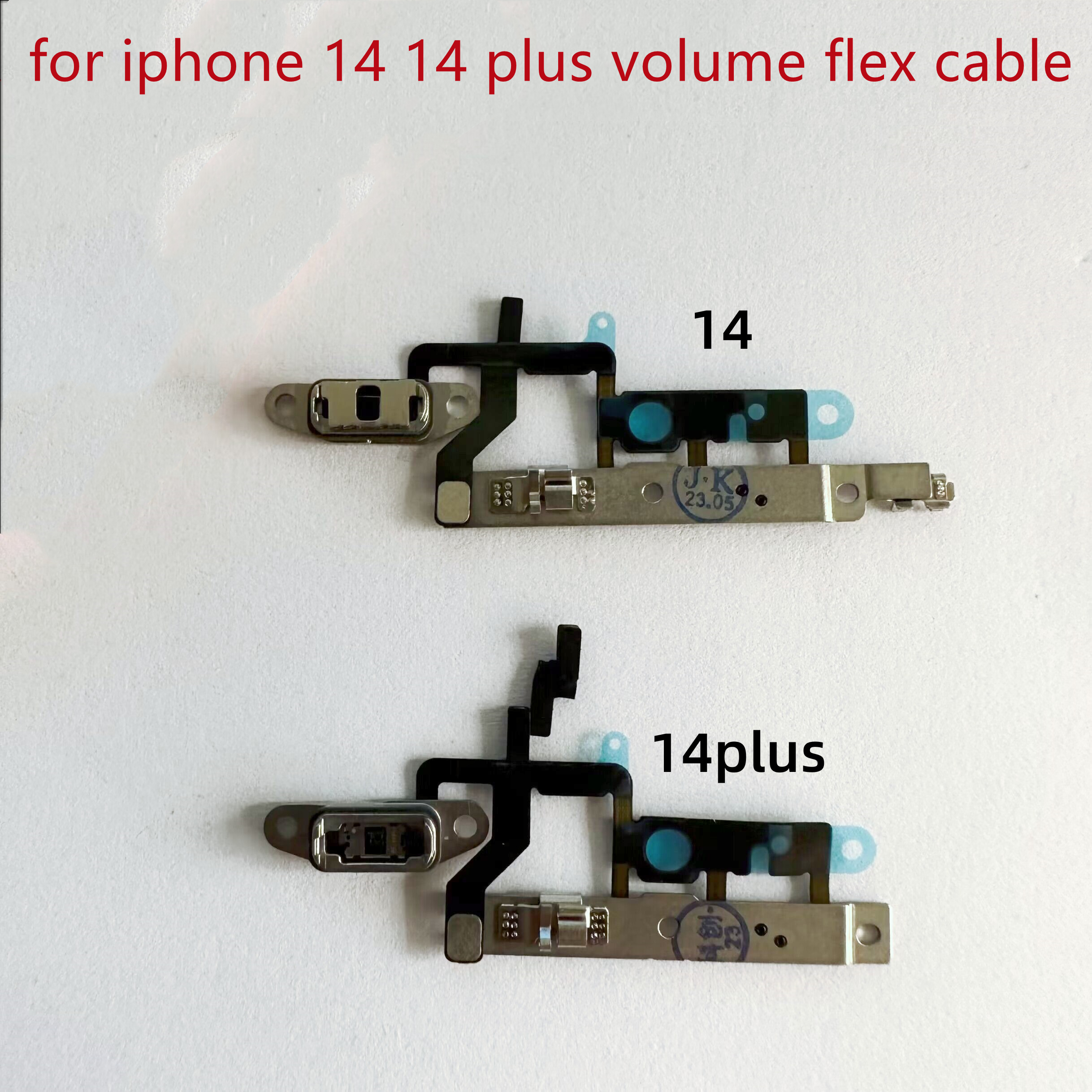 Alideao-Volume Flex Cable for iPhone 14 14 Plus 14 Pro 14 Pro Max Wireless Charging Chip NFC Coil with Volume Flex Cable 1Pcs