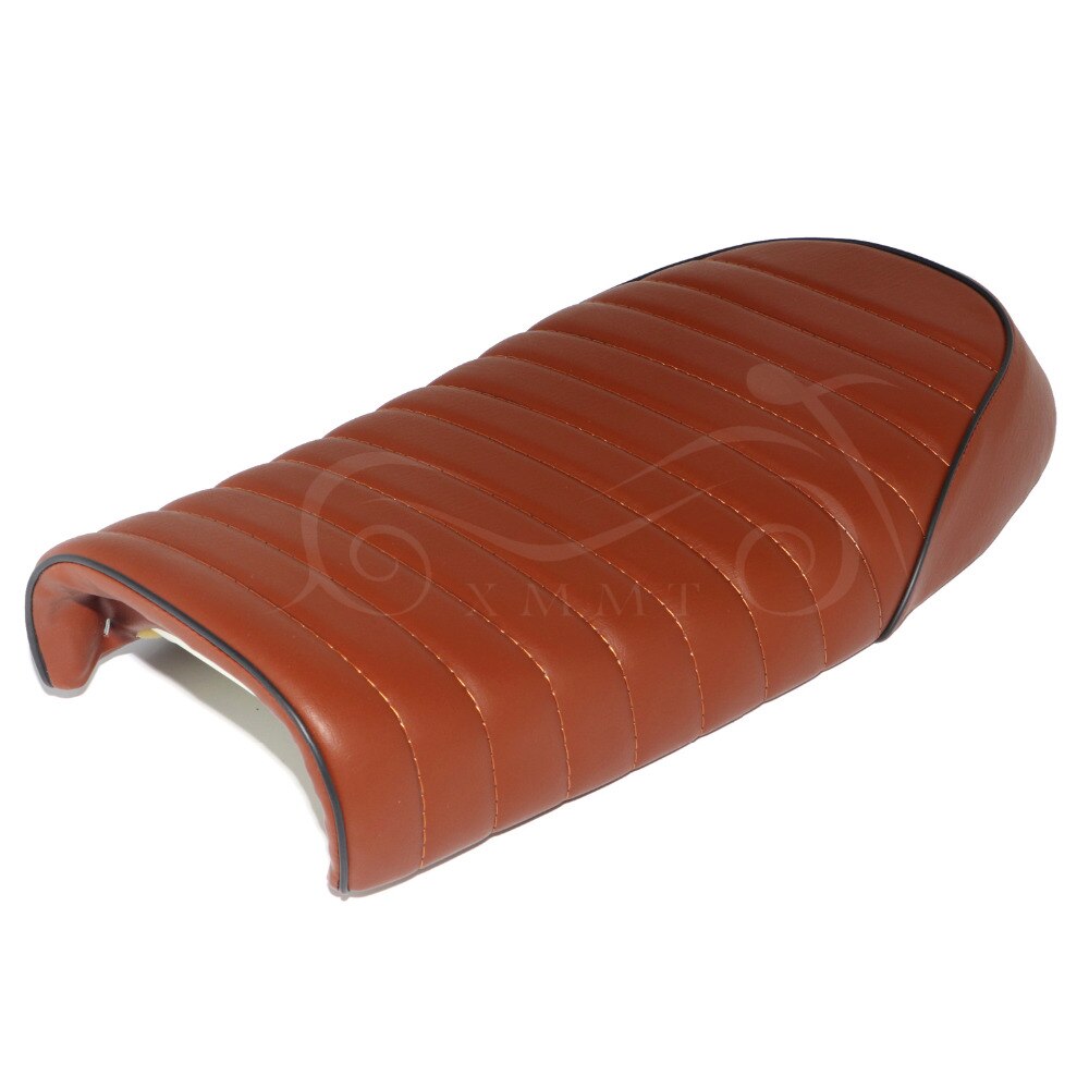 Bruine Vintage Cafe Racer Platte Seat Voor Honda Cg Cb Cl CB200 CB350 CL350 CB400 CB500 CB550 CB750 Motorfiets Zadel retro Seat