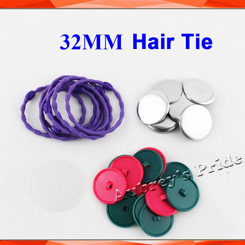 1-1/4 " 32mm 100 sæt forsyningsmaterialer til hårslipsknapper til badgeknapmaker